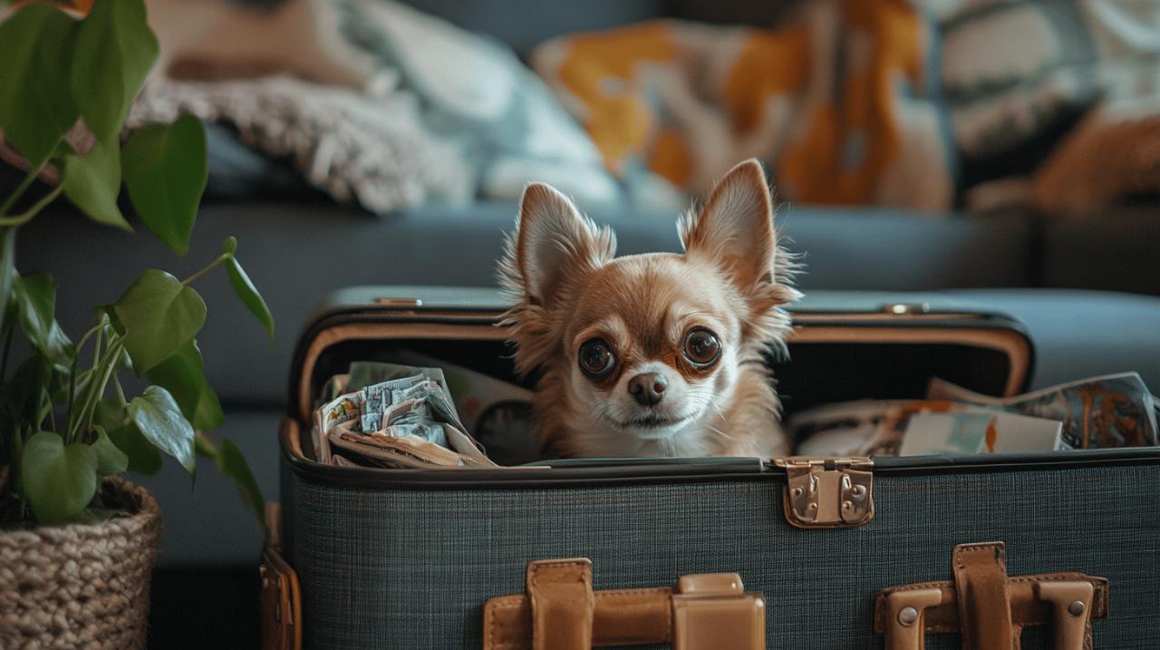 De la decouverte a la prise en charge : secourir un chihuahua trouve dans une valise